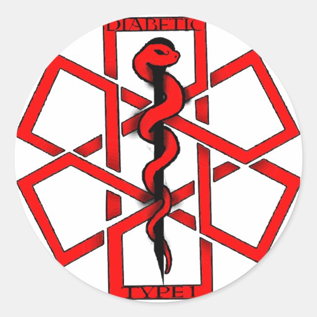 Bad A$ Diabetiker Runder Aufkleber (Vorderseite)