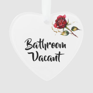Bad Aktiv/Verlobte Rote Rose Ornament