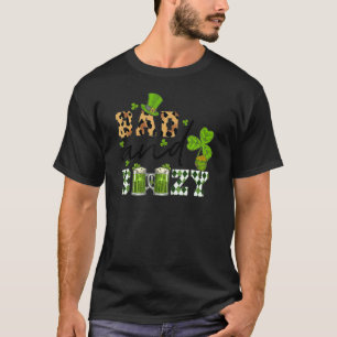 Bad and Boozy St Patrick's Day Leopard Muster Dri T-Shirt