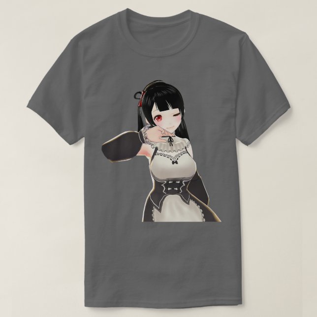 Bad Anime Girl Japanisch Otaku Kawaii Kleidung Ani T-Shirt (Design vorne)