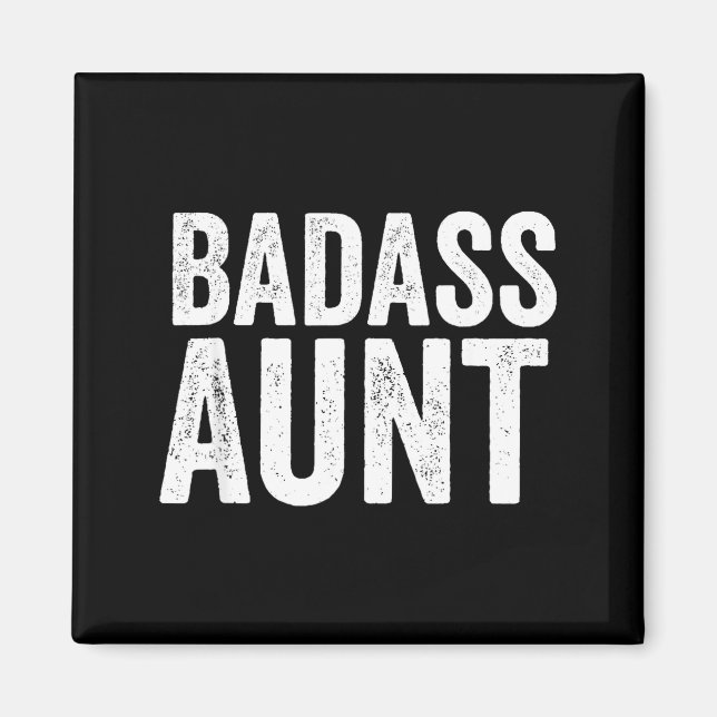 Bad Aunt Gift Funny New Aunt Idea New Niece Nephew Magnet (Vorne)