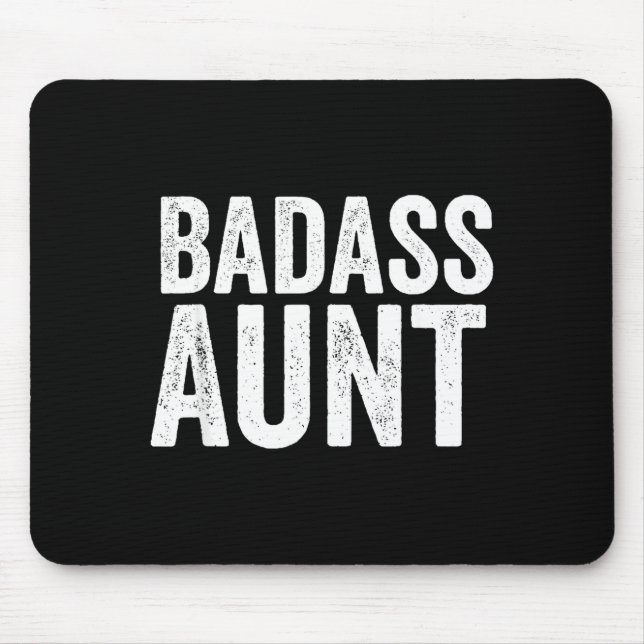 Bad Aunt Gift Funny New Aunt Idea New Niece Nephew Mousepad (Vorne)
