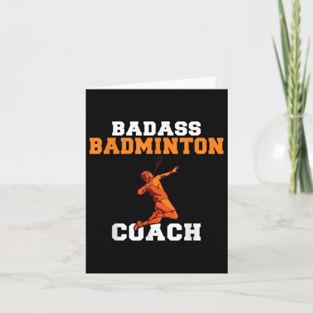 Bad Badminton Coach Karte (Vorderseite)