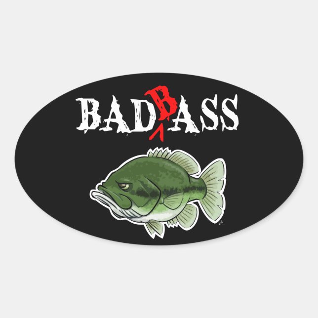 Bad Bass Stickers (Vorderseite)