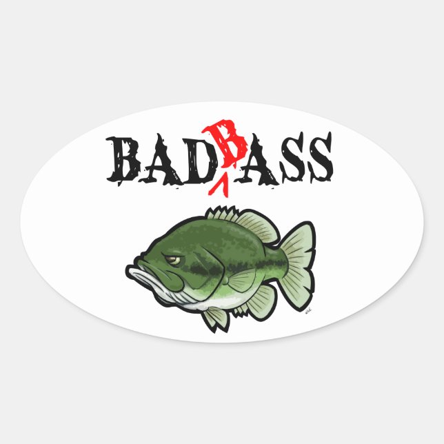 Bad Bass Stickers (Vorderseite)