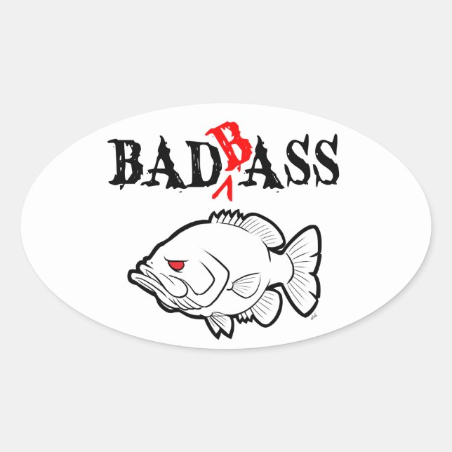 Bad Bass Stickers (Vorderseite)