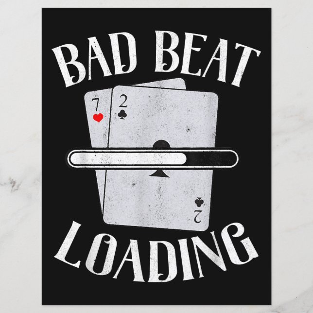 Bad Beat Loading Texas Holdem Casino Poker (Vorderseite)