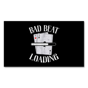 Bad Beat Loading Texas Holdem Casino Poker Magnetische Visitenkarte