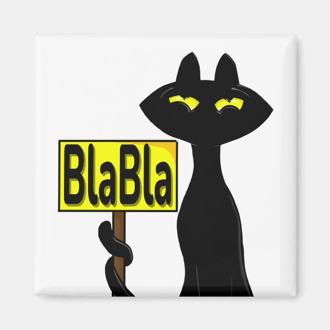 Bad Boogie Fanny Magnet - BlaBla Schild (Vorne)