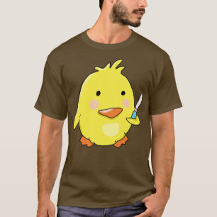 Bad Chick mit Knife Duck Meme T-Shirt