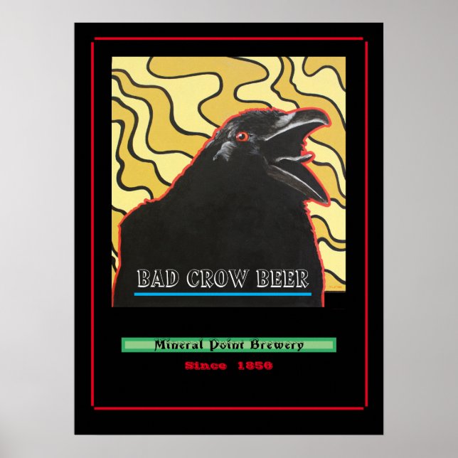 Bad Crow Beer Poster (Vorne)