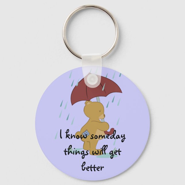 Bad Day Bear Schlüsselanhänger (Vorderseite)