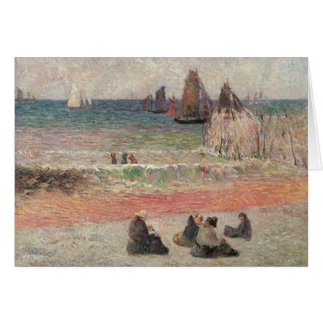 Bad Dieppe von Paul Gauguin, Vintage Kunst (Vorderseite (Horizontal))