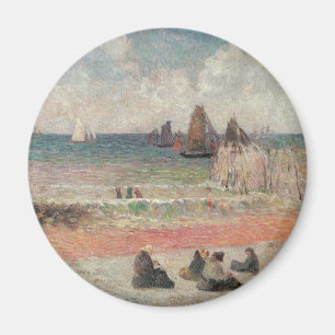 Bad Dieppe von Paul Gauguin, Vintage Kunst Magnet