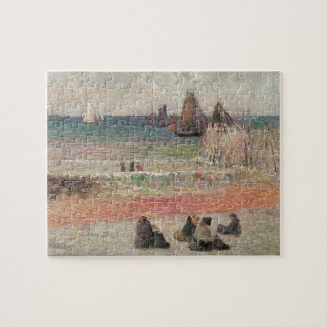 Bad Dieppe von Paul Gauguin, Vintage Kunst Puzzle (Horizontal)
