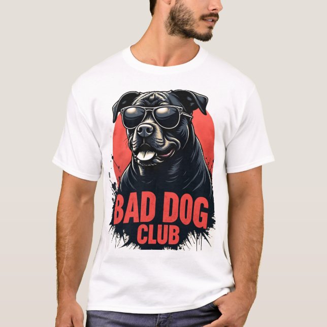 BAD DOG CLUB – Rottweiler Streetwear T-Shirt (Vorderseite)