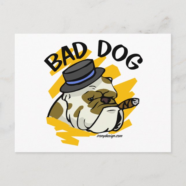 Bad Dog Postkarte (Vorderseite)