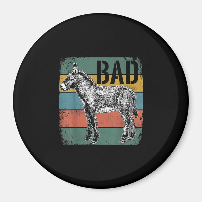 Bad Donkey Meme | Niedliche Donkey Lover Geschenke Magnet (Vorne)