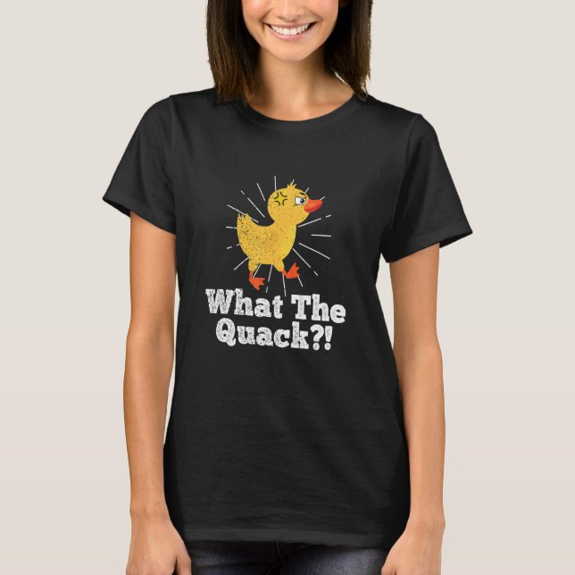 Bad Ducks  Grumpy Swearing Inappropriate Duck T-Shirt (Vorderseite)