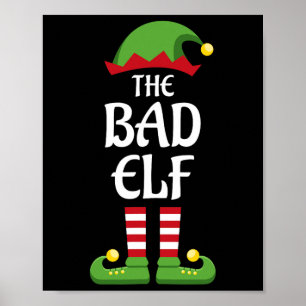 Bad Elf Familie Matching Group Weihnachten Poster
