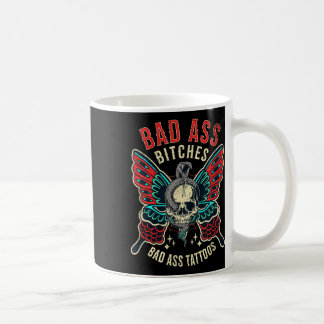 Bad Es Tattooed Frauen empowered Retro Tattoo Flas Kaffeetasse