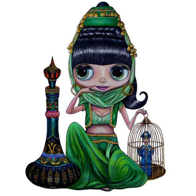 Bad Genie Skulptur Freistehende Fotoskulptur (Vorne)