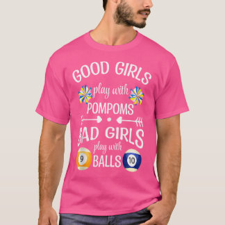 Bad Girls spielen mit Balls Billard Billard Billar T-Shirt