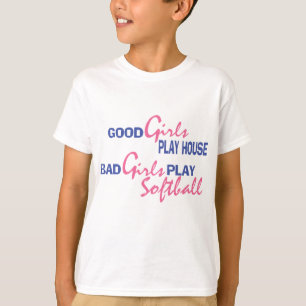 Bad Girls spielen Softball T-Shirt