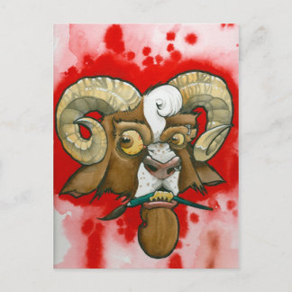 "Bad Goat!" Postkarte