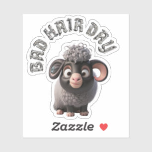 Bad Hair Day Aufkleber