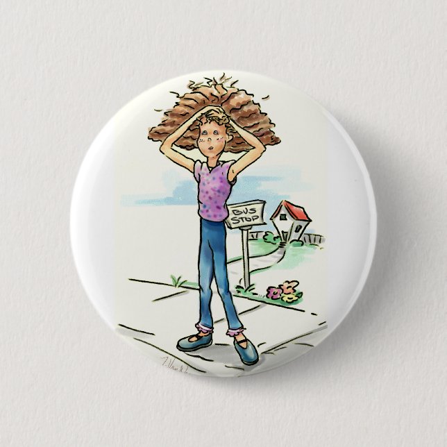 Bad Hair Day Button (Vorderseite)