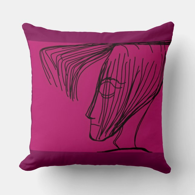 Bad Hair Day of Meditation Kissen (Vorderseite)