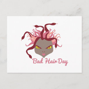 Bad Hair Day Postkarte