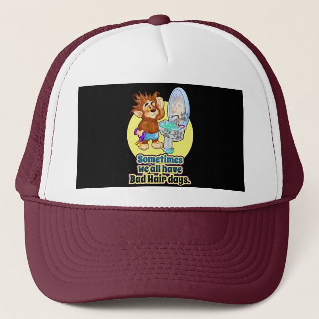 Bad Hair Days Hat Truckerkappe (Vorderseite)