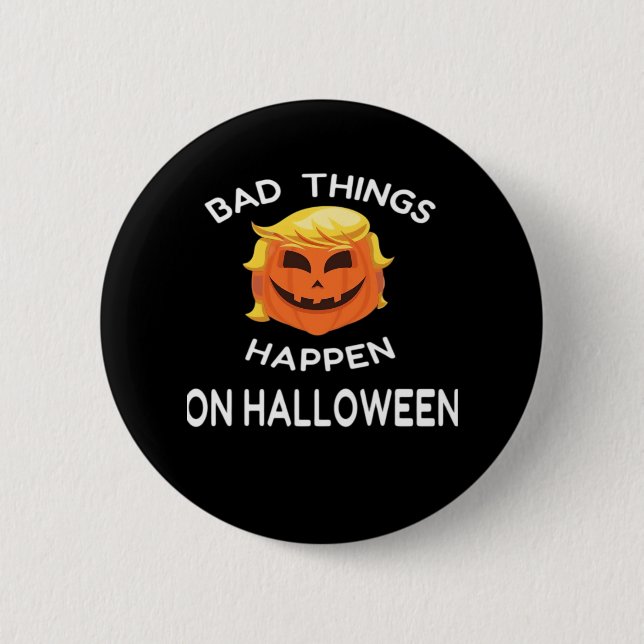 Bad Happen Halloween lustige Trumpkin für deinen F Button (Vorderseite)