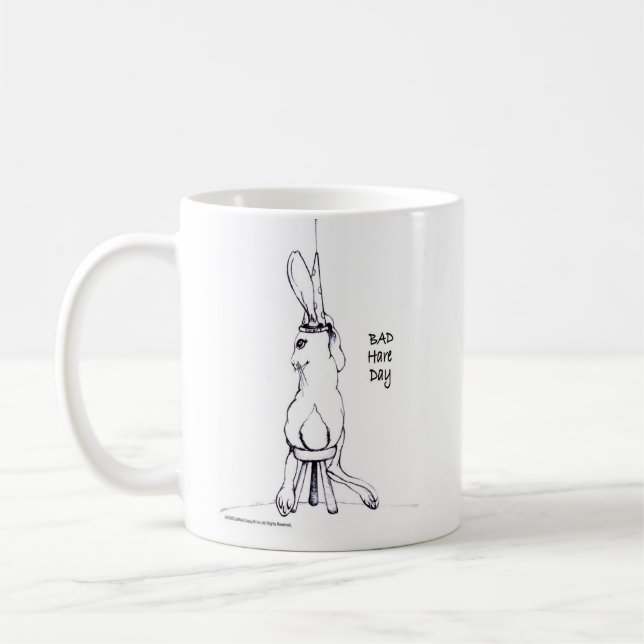 Bad Hare Day Coffee Tasse (Links)