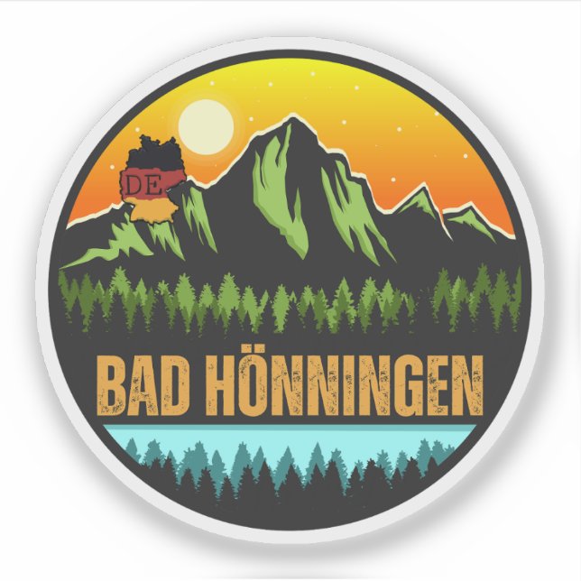 Bad Hönningen, Deutschland Aufkleber (Vorderseite)