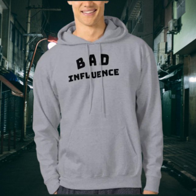 BAD Influenza Funny Bold Typografy Hoodie (Von Creator hochgeladen)