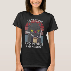 Bad Katze I Hasse Morgen Leute Katze I Kitten T-Shirt