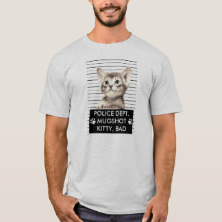 BAD KITTY MUGSHOT T - SHIRT