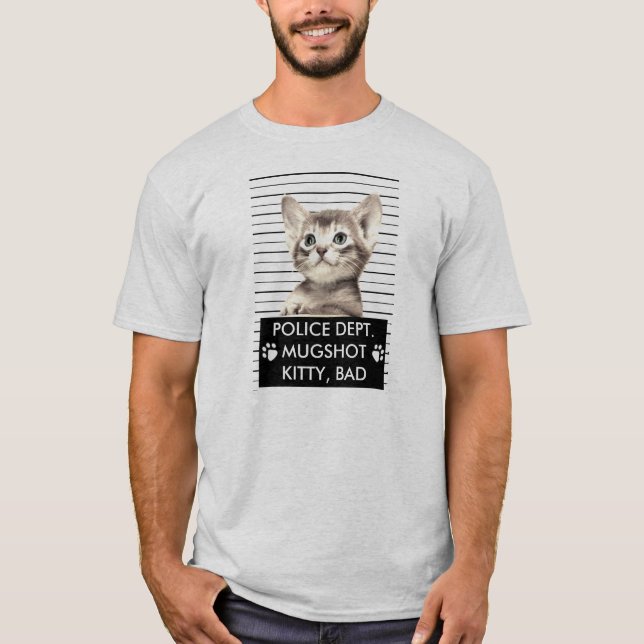 BAD KITTY MUGSHOT T - SHIRT (Vorderseite)