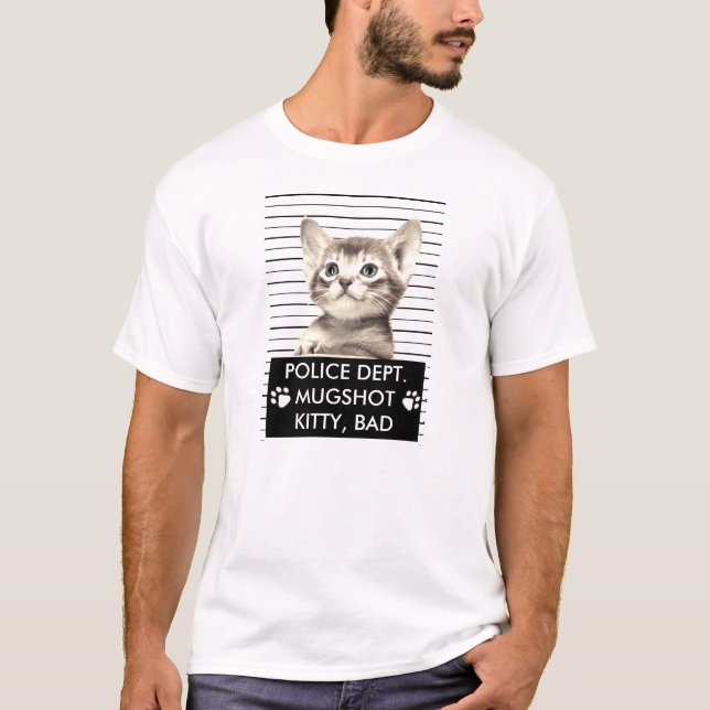 BAD KITTY MUGSHOT T - SHIRT (Vorderseite)