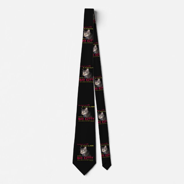 Bad Kitty Neck Tie Krawatte (Vorderseite)