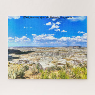 Bad Lands New Mexico.Christmas Greetings Jigsaw P Puzzle