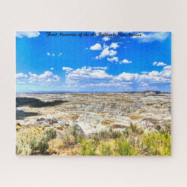 Bad Lands New Mexico.Christmas Greetings Jigsaw P Puzzle (Horizontal)