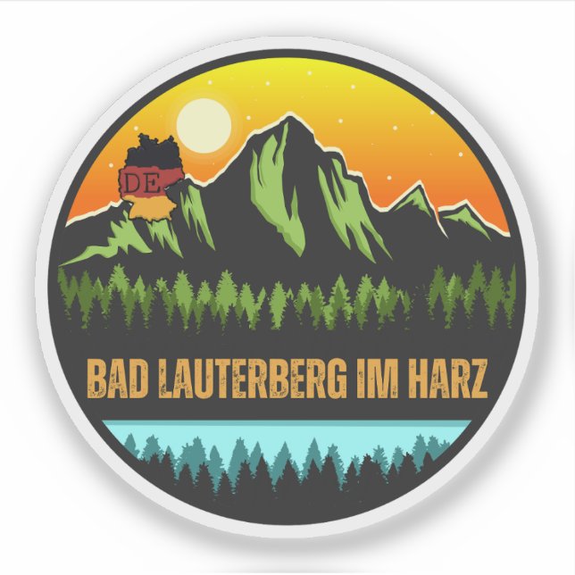 Bad Lauterberg im Harz, Deutschland Aufkleber (Vorderseite)