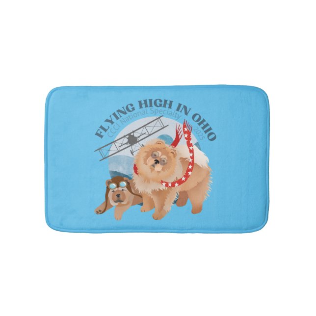 BAD MAT - BLAU MIT LOGO 2025 BADEMATTE (Vorderseite)