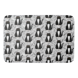 Bad-Matte Muster der schwarzen Katze Badematte