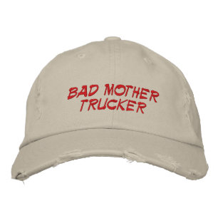 BAD MOTHER TRUCKER BESTICKTE BASEBALLKAPPE