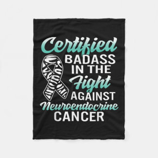 Bad Neuroendocrine Cancer Awareness Net Zebra Ribb Fleecedecke